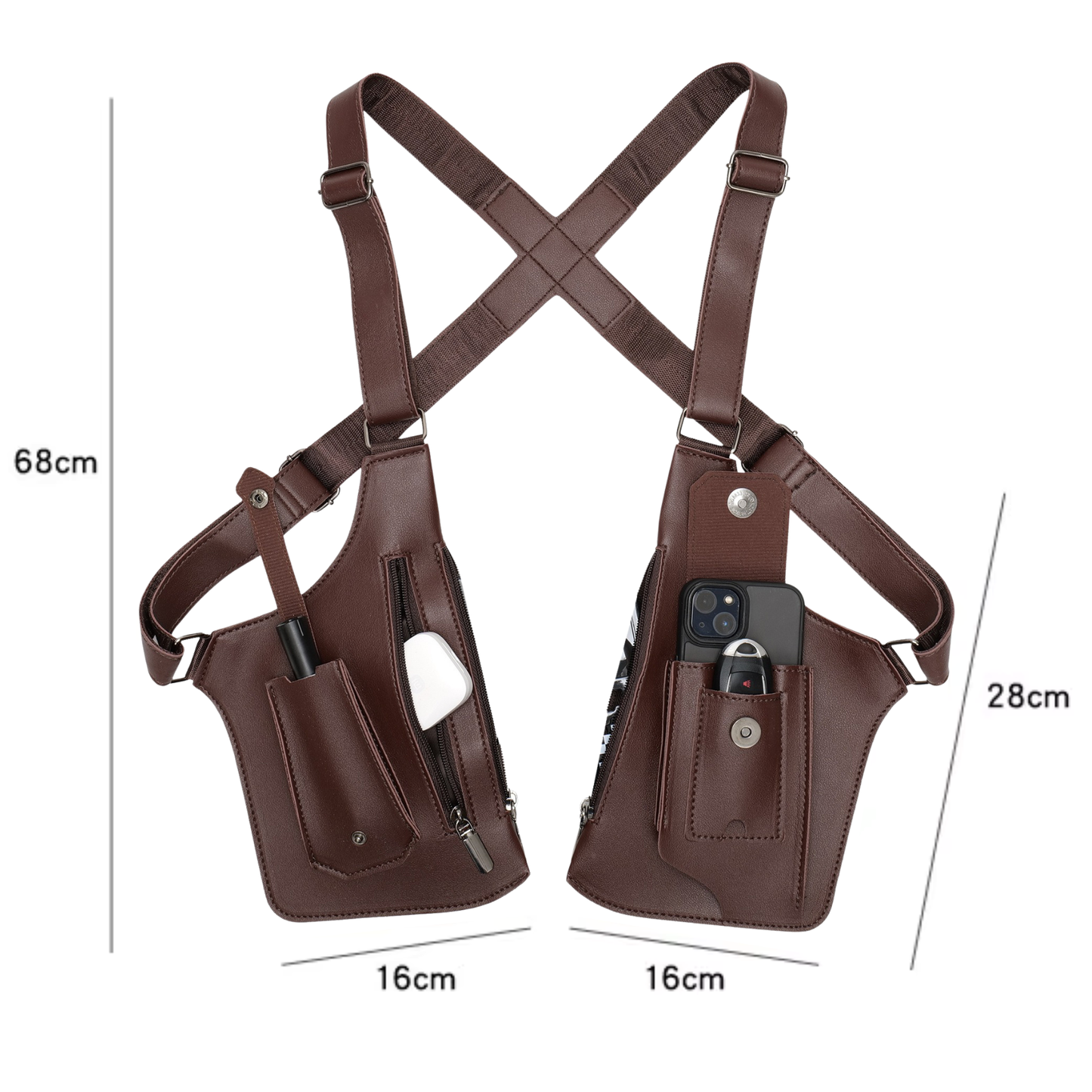 Sacoche Holster Antivol Crossbody – Sécurité Urbaine & Liberté de Mouvement